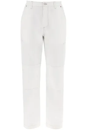 Mm6 Maison Margiela    Mm6 Maison Margiela Wide Cotton Canvas Trousers For Men Or Women