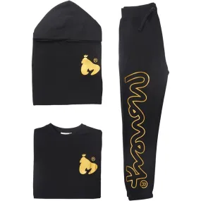 Money Boys Sig Ape Three Pack Tracksuit And T-Shirt Set Black