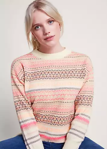 Monsoon Fawn Fairisle Jumper | Grattan