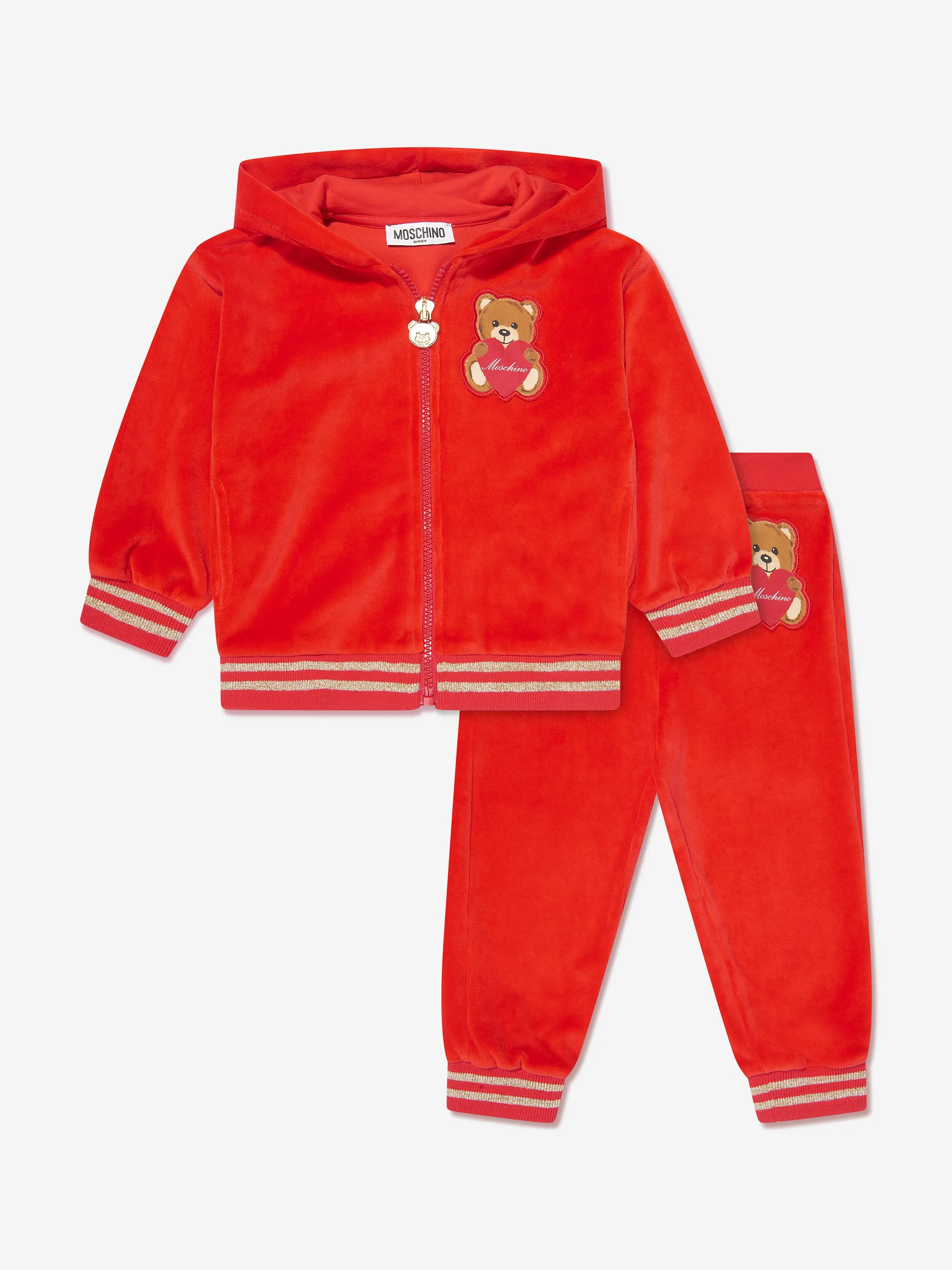 Moschino Baby Girls Teddy Bear Tracksuit in Red