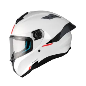 MT Targo S Plain Helmet - White