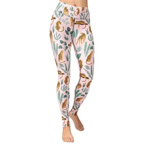 Nature and Leopards Yoga Leggings