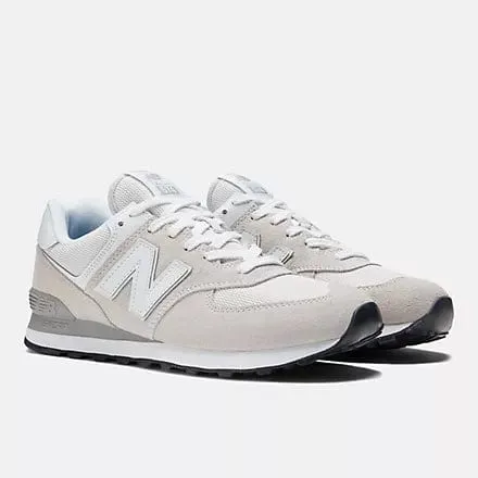 New Balance Men's 574 Classic Sneakers - Nimbus Cloud/White