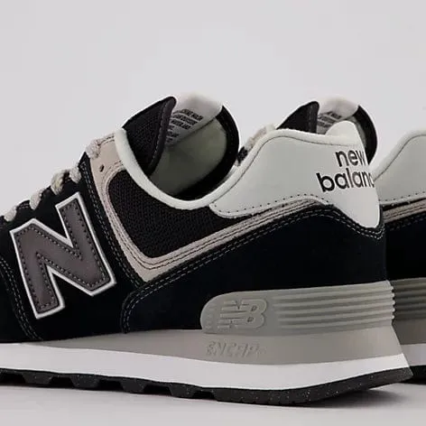 New Balance Men's 574 Core Sneakers - Black and White