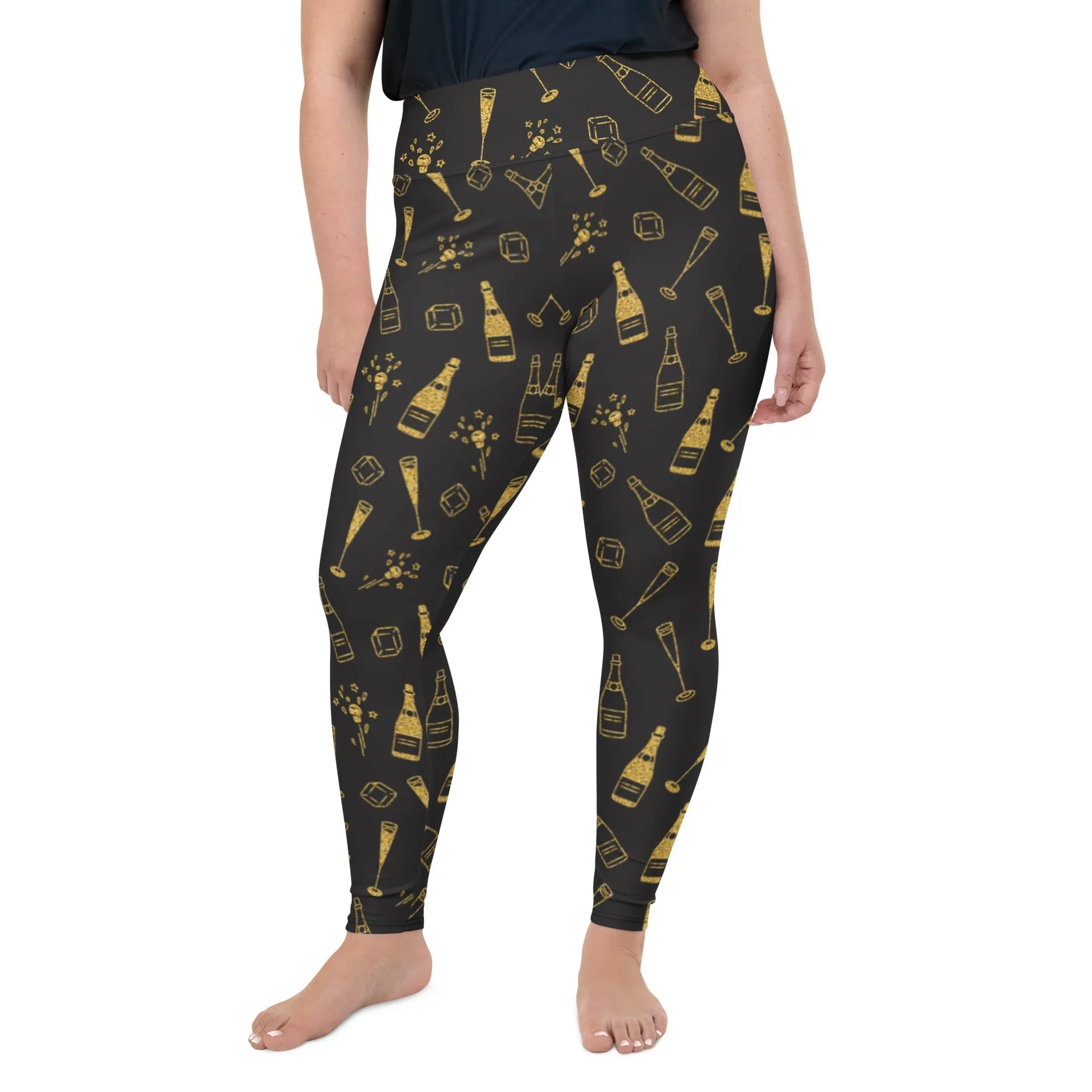 New Year Celebration Plus Size Leggings