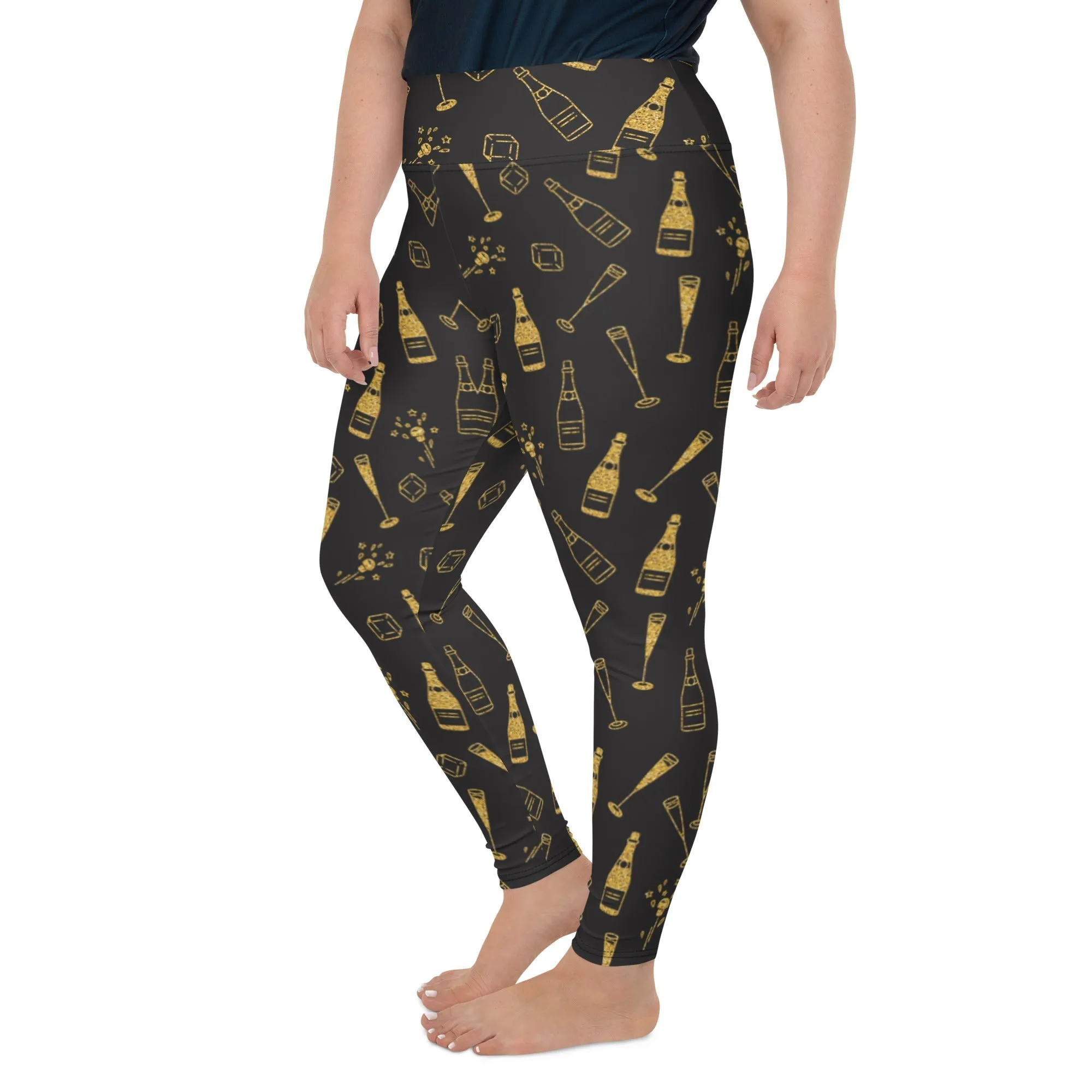 New Year Celebration Plus Size Leggings