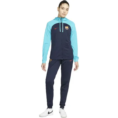 Nike FC Barcelona Strike Hooded Tracksuit Woman