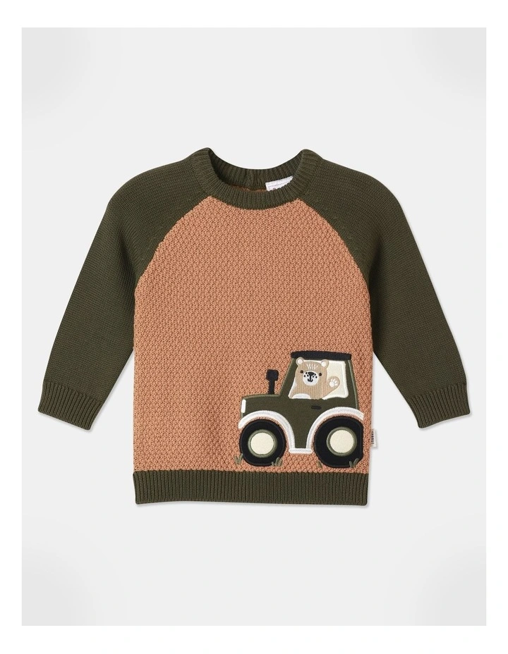 Novelty Jumper in Tan