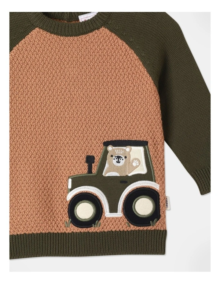 Novelty Jumper in Tan