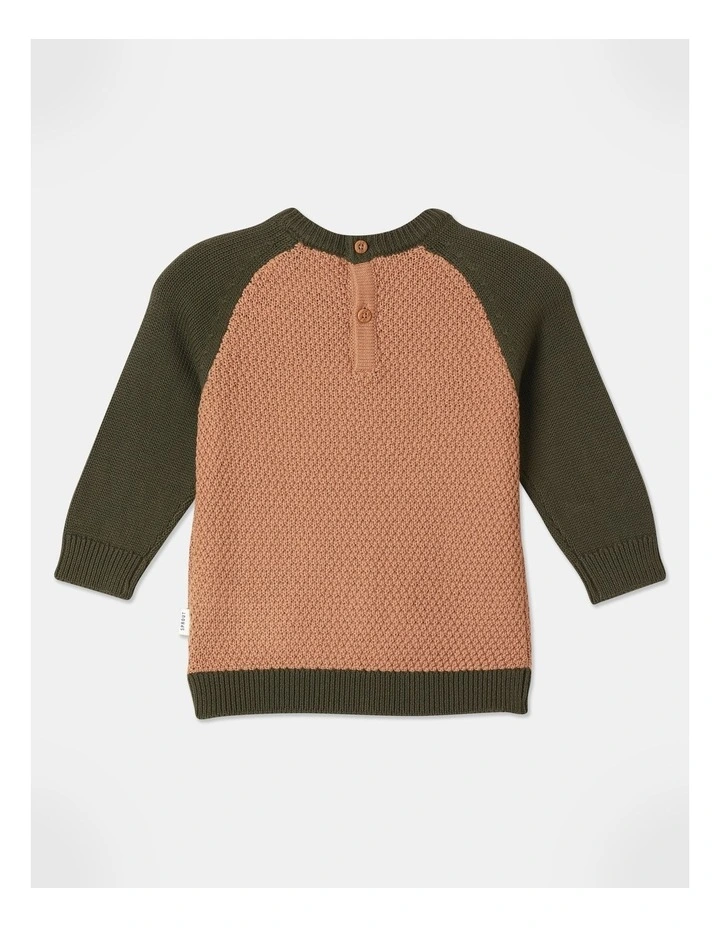 Novelty Jumper in Tan