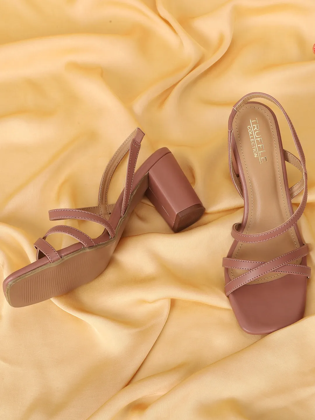 Nude PU Strappy Block Sandals (TC-ST-1352-NUDPU)