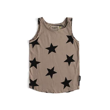 NUNUNU Star Tank Top Stone