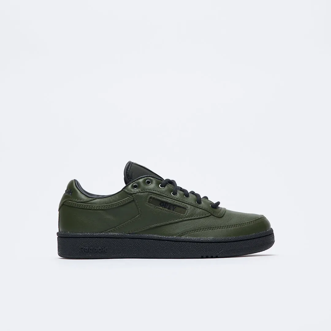 Obey x Reebok - Club C 85 (Green/Black/Red)