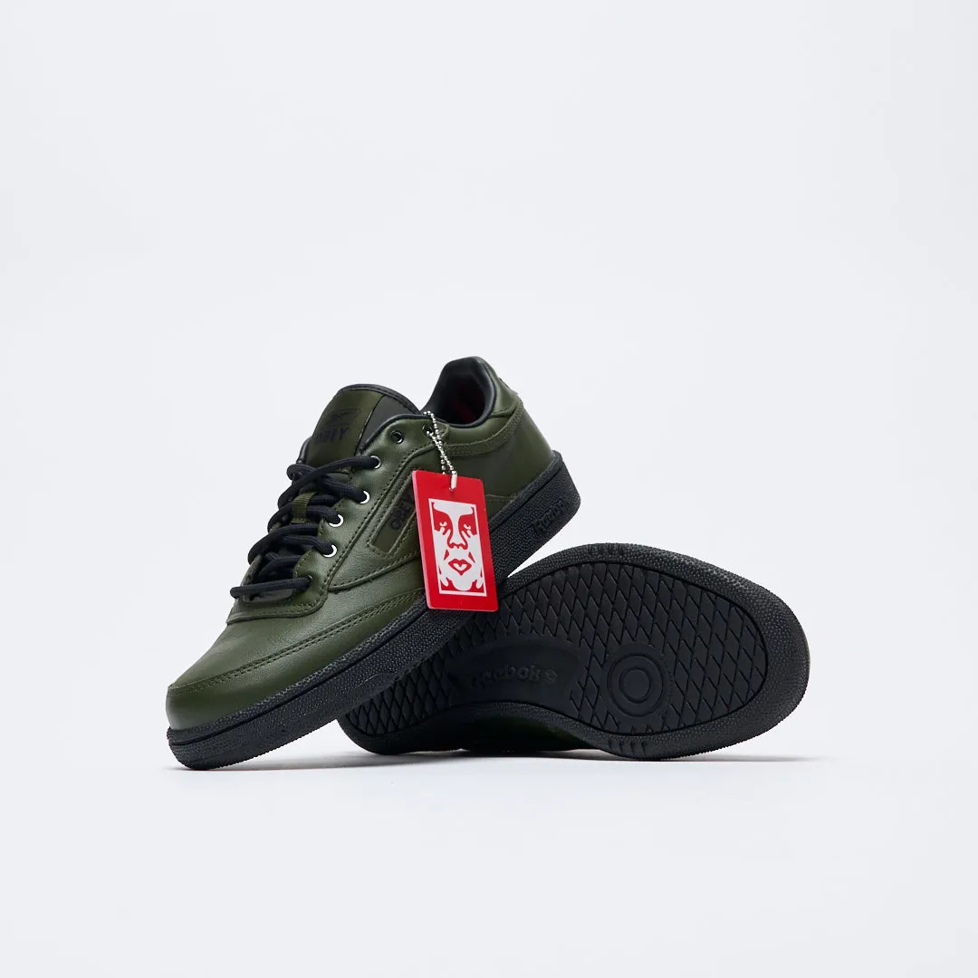 Obey x Reebok - Club C 85 (Green/Black/Red)