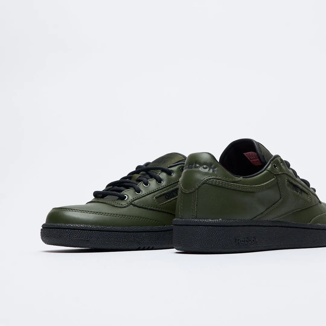 Obey x Reebok - Club C 85 (Green/Black/Red)