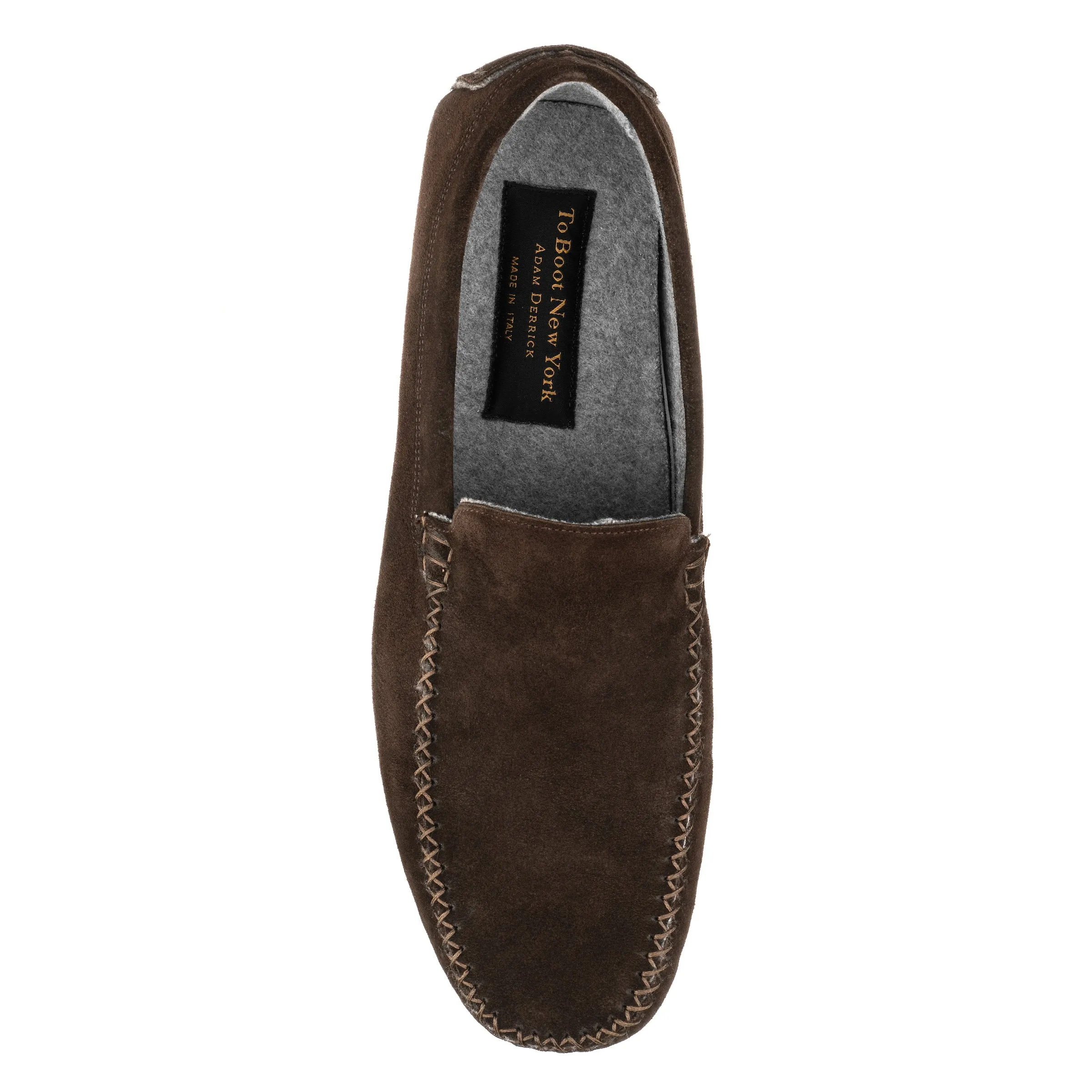 O’Reilly Chocolate Suede & Cashmere Slipper