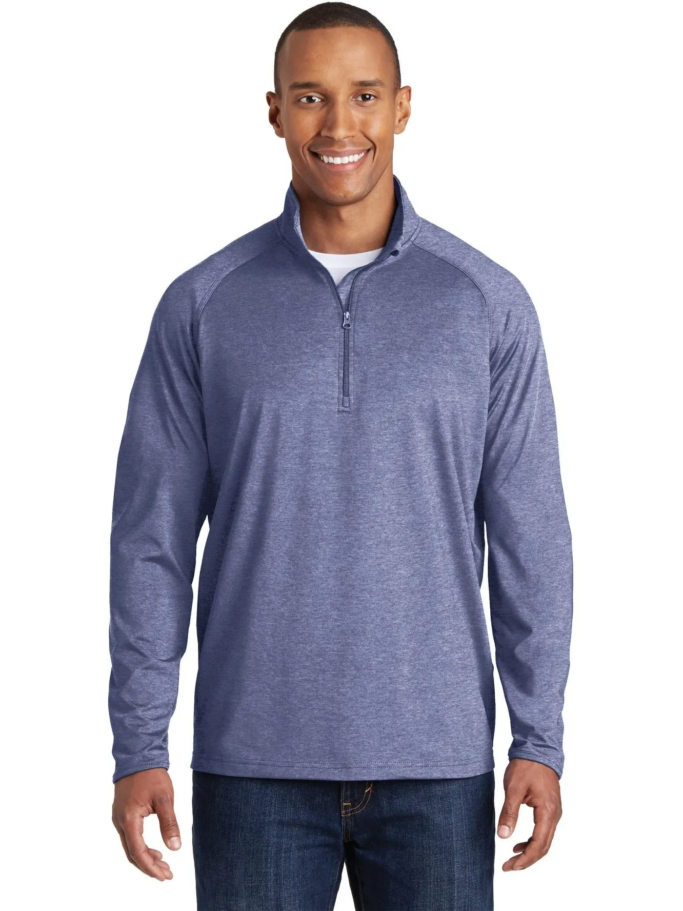 OUTLET-Sport-Tek Sport-Wick Stretch 1/2 Zip Pullover