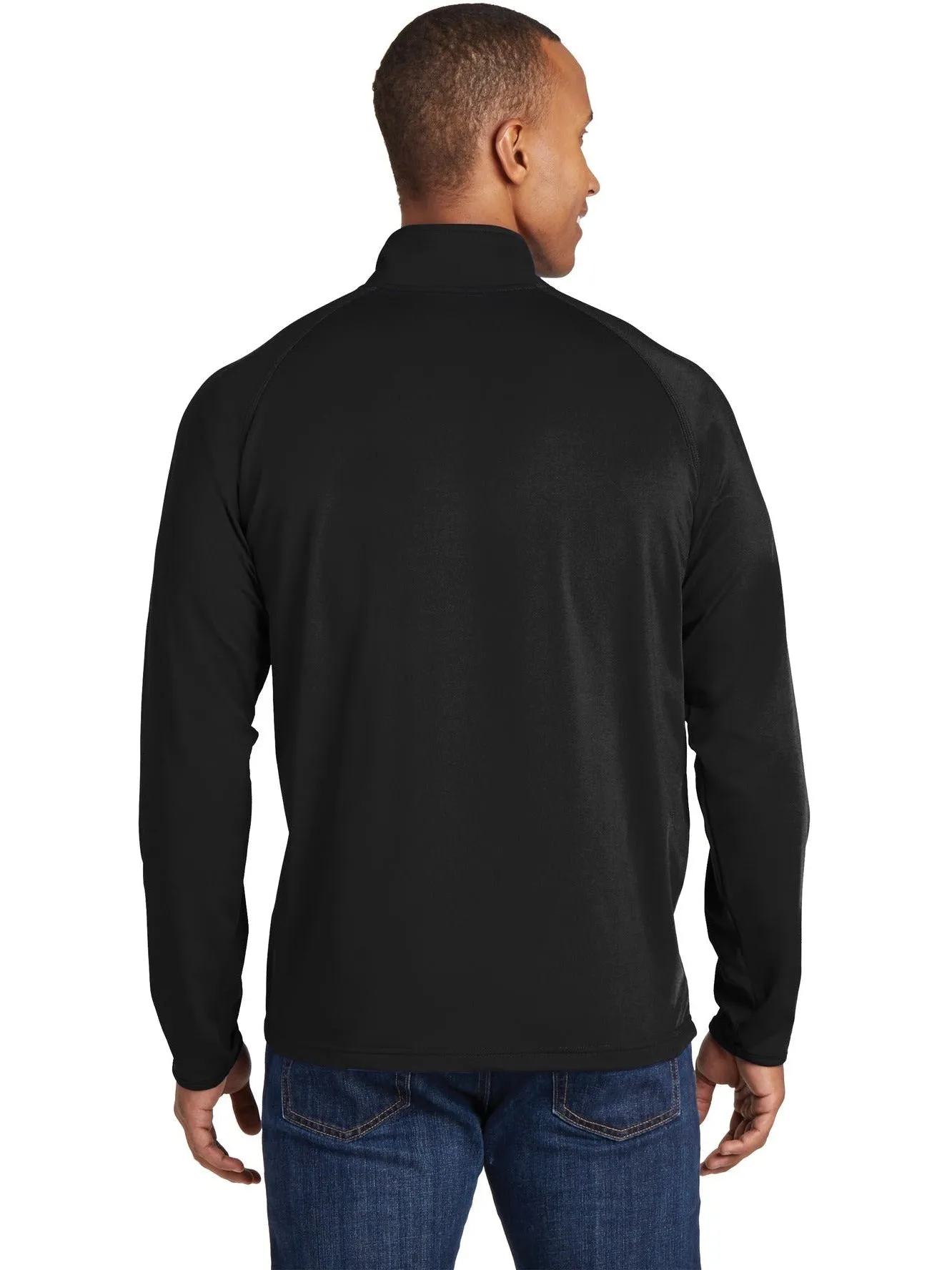 OUTLET-Sport-Tek Sport-Wick Stretch 1/2 Zip Pullover