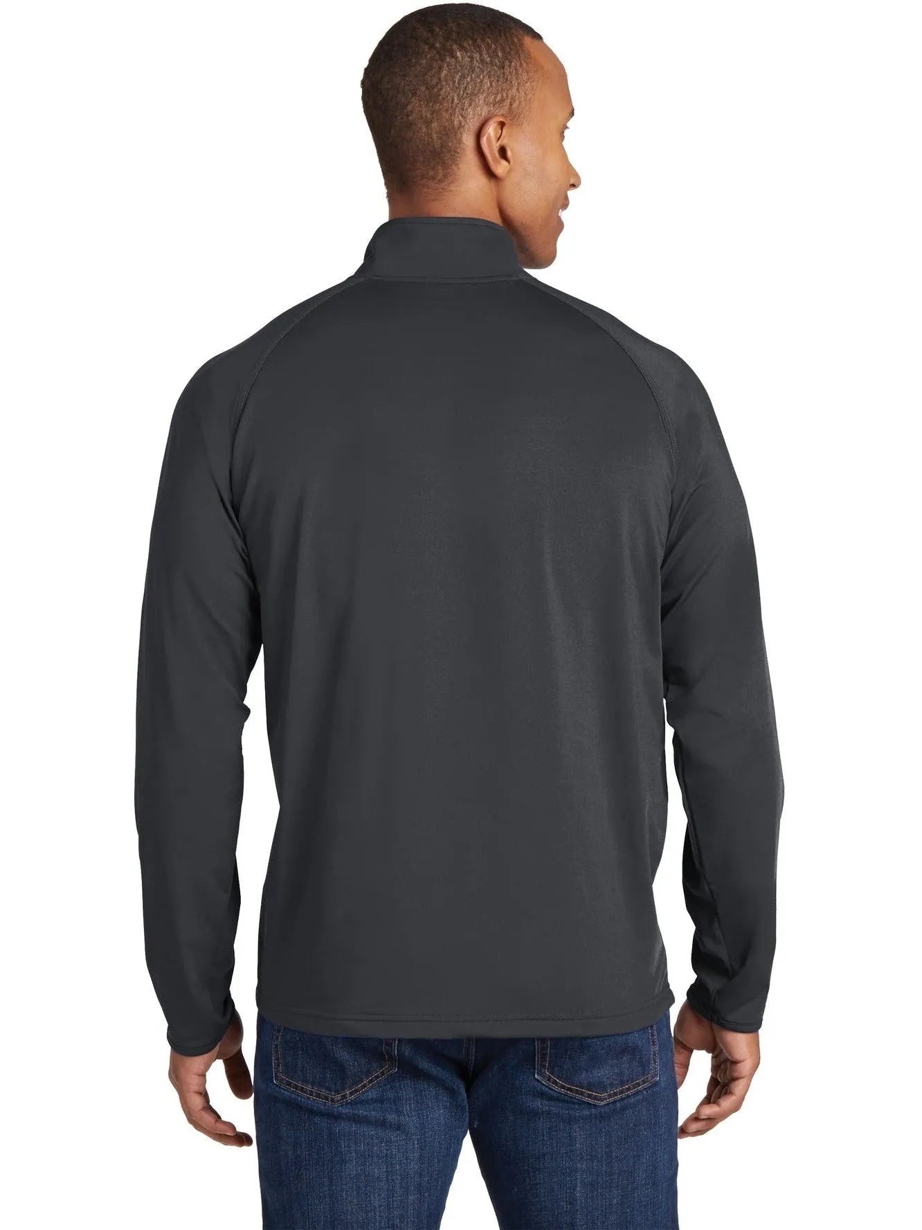 OUTLET-Sport-Tek Sport-Wick Stretch 1/2 Zip Pullover