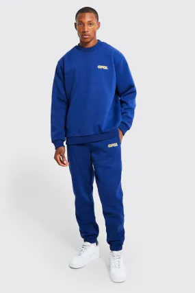 Oversized Ofcl Panel Sweatshirt Tracksuit