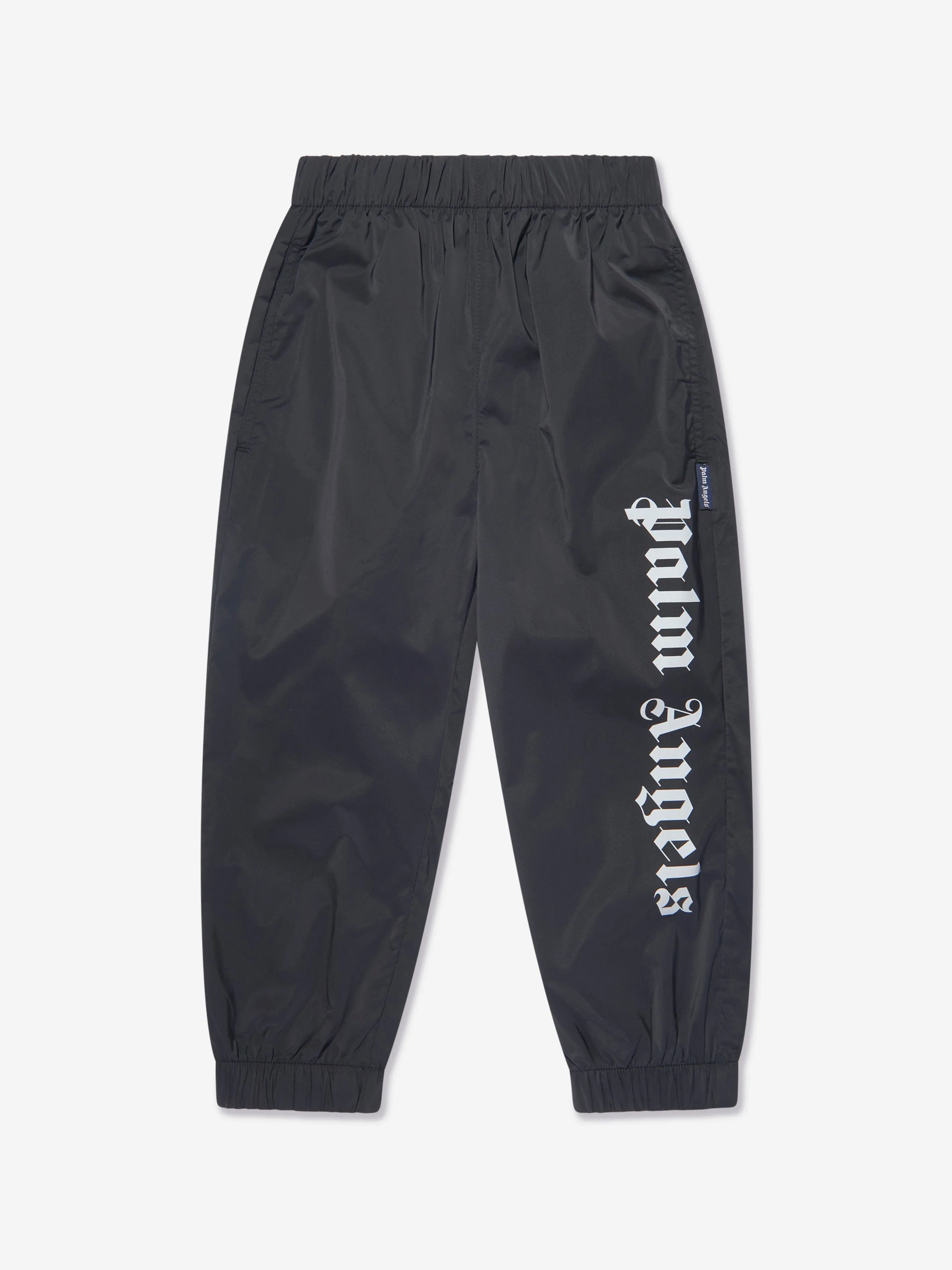 Palm Angels Boys Overlogo After Sport Joggers in Black