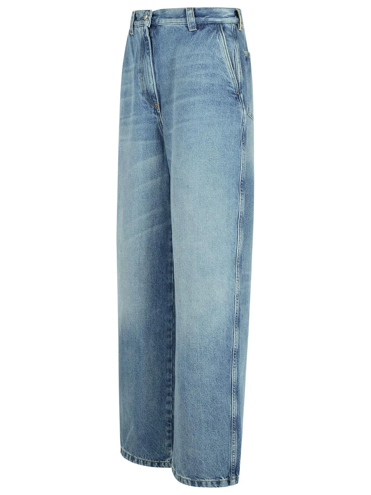 Palm Angels    Palm Angels 'Bear' Blue Cotton Jeans