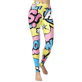 Pastel Pop Art Yoga Leggings