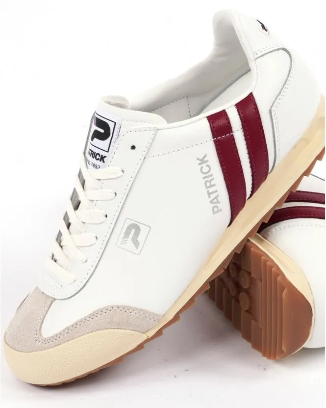 Patrick Vintage Trainers Off White/Burgundy