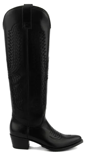 PAUL WARMER / SC  PAUL WARMER ICONIC WESTERN BOOT BLACK