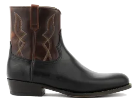 PAULWARMER  PAUL WARMER WESTERN BOOT BROWN BLACK