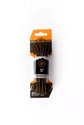 PEAK 72 in. Boot Laces, Black/Tan