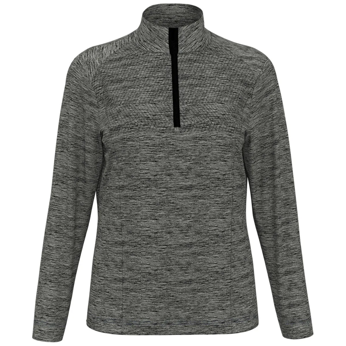 Perry Ellis Women's Grey Heather 1/4 Zip Pullover