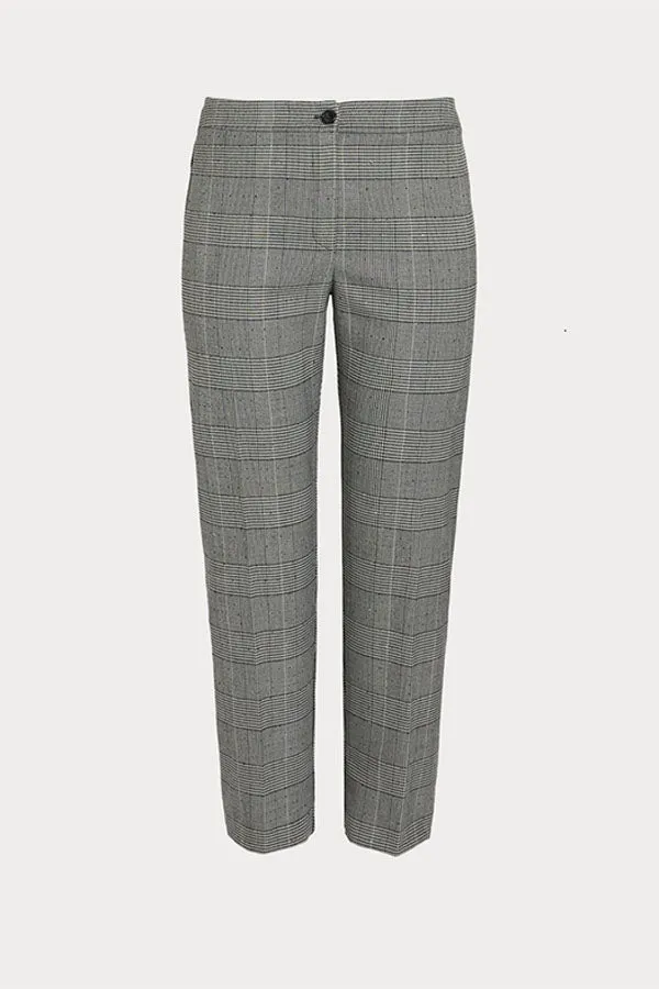 Persona (by Marina Rinaldi) NAVONA BLACK PRINCE OF WALES TROUSERS