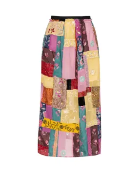 Phoebe Patchwork Skirt - Multi