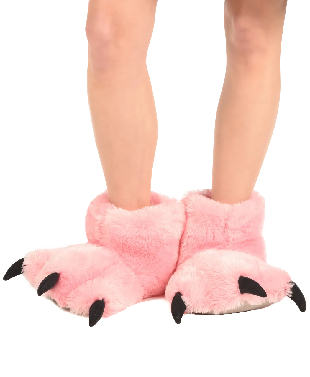 Pink Bear Kid Adult Paw Slipper