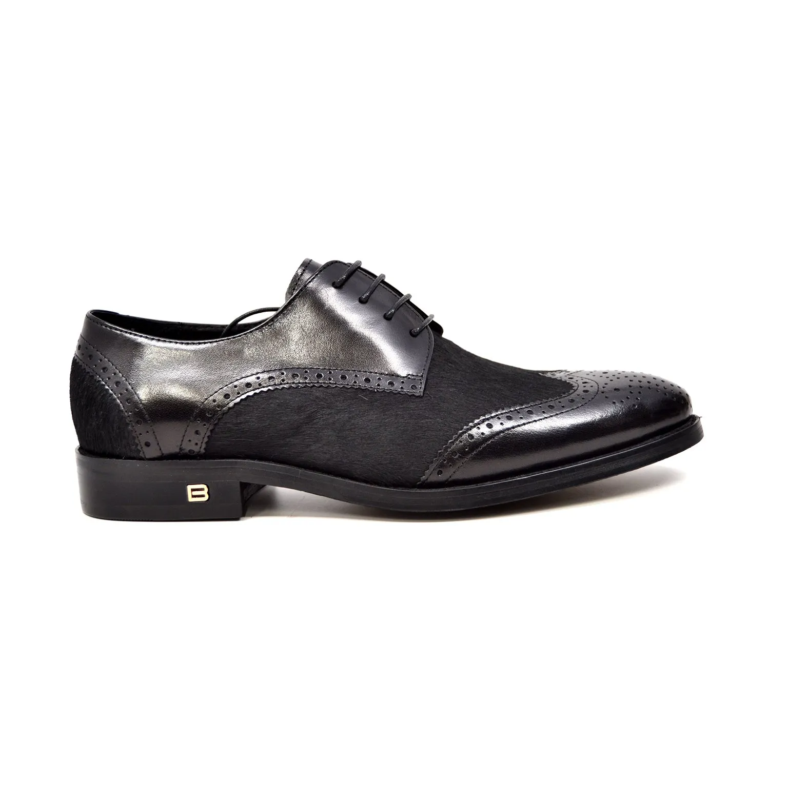 President Leather & Pony Skin Oxford Dress Shoes with Genuine Leather & Pony Skin