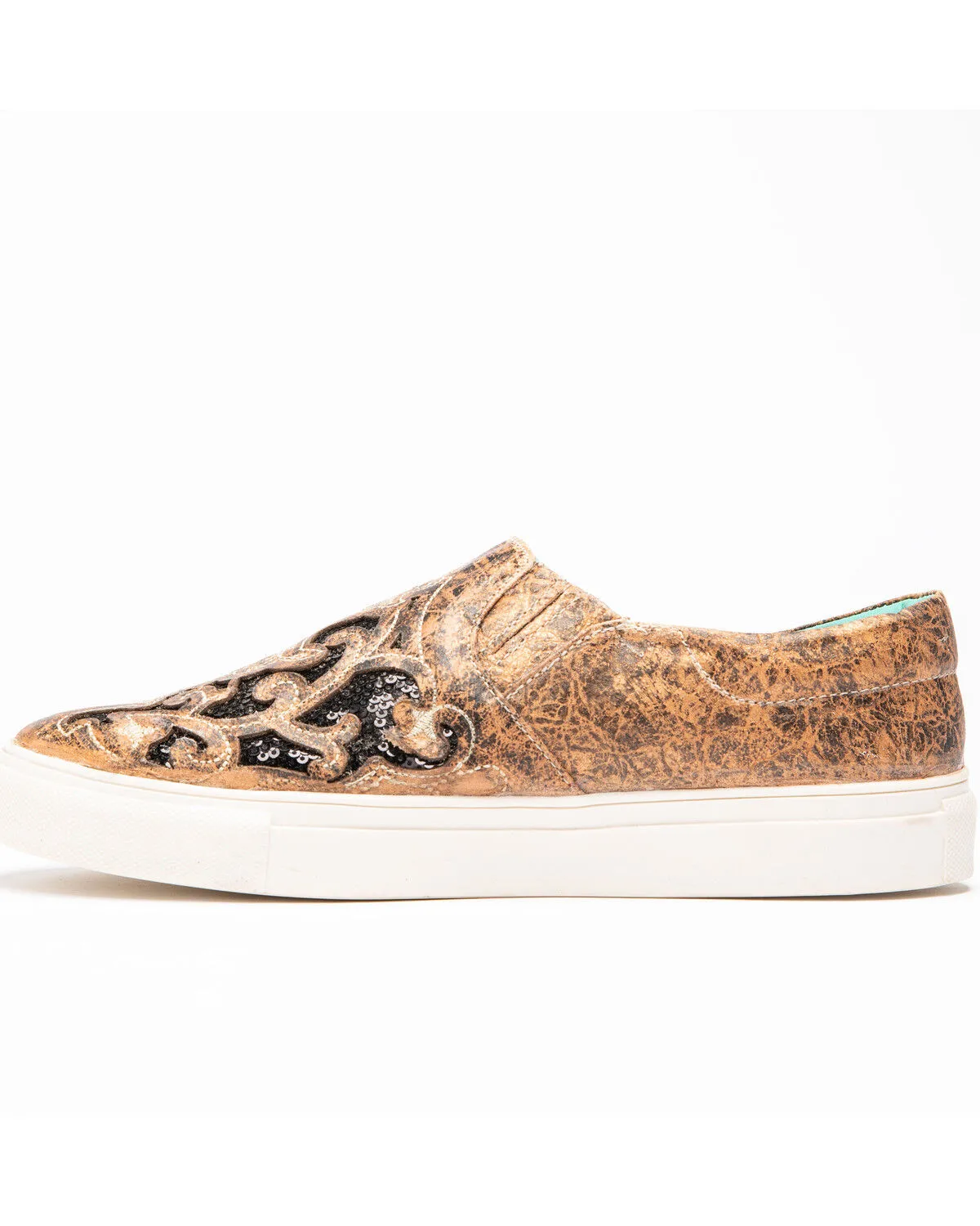 Product Name:  Corral Women's Floral Embroidered Glitter Inlay Sneakers