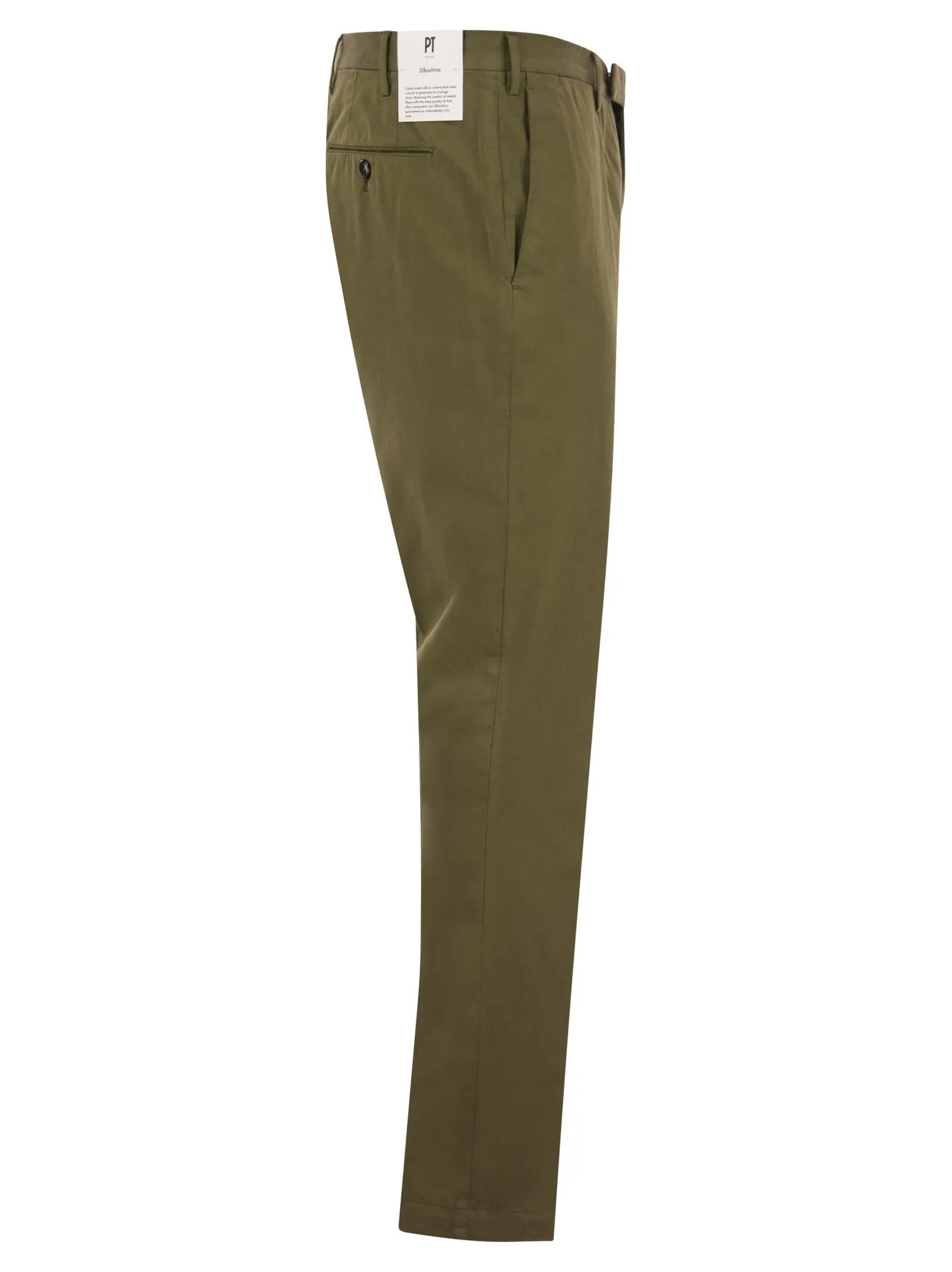 Pt Pantaloni Torino    Pt Pantaloni Torino Skinny Trousers In Cotton And Silk