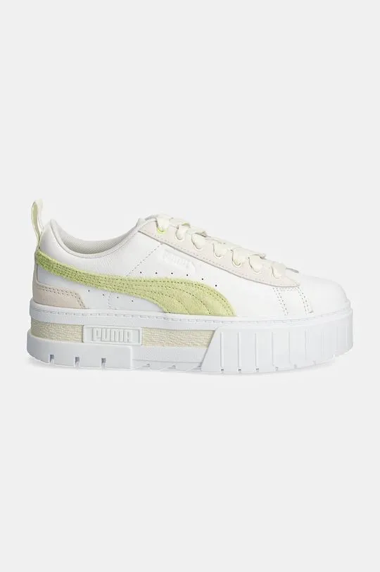 Puma leather sneakers Mayze Mix Wns white color