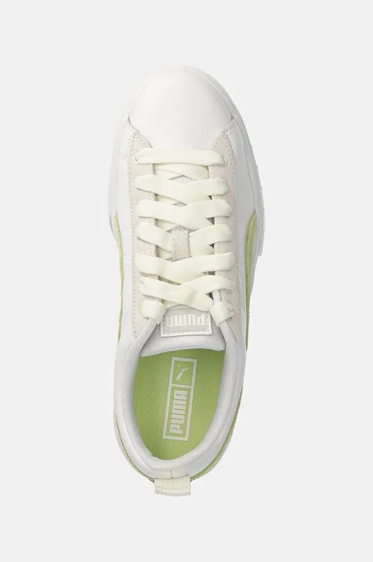 Puma leather sneakers Mayze Mix Wns white color