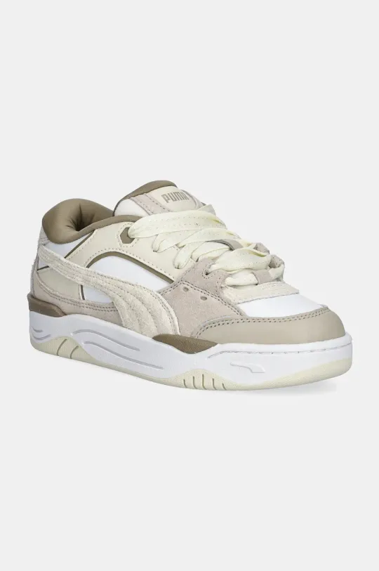 Puma leather sneakers Puma-180 PRM Wns beige color