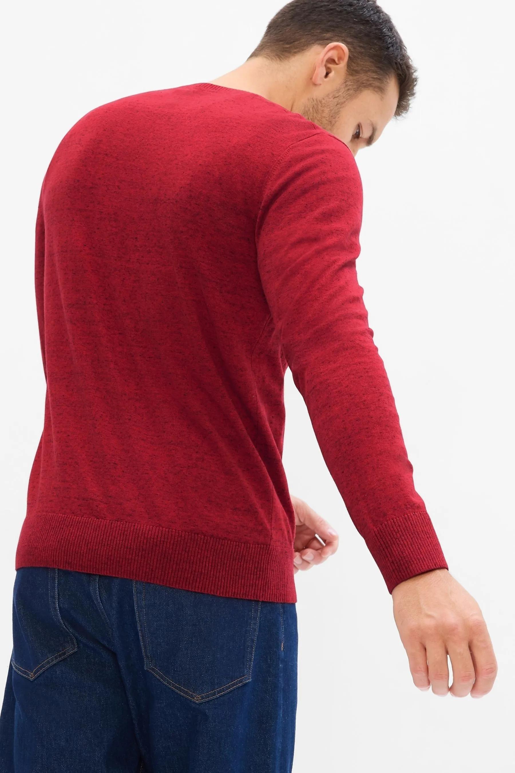 Red Budding Crewneck Jumper