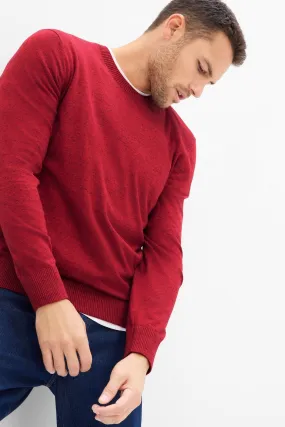 Red Budding Crewneck Jumper