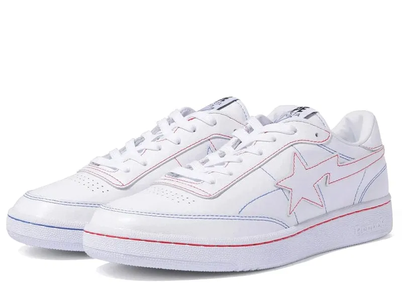 Reebok Club C 85 Bape White Contrast Stitch