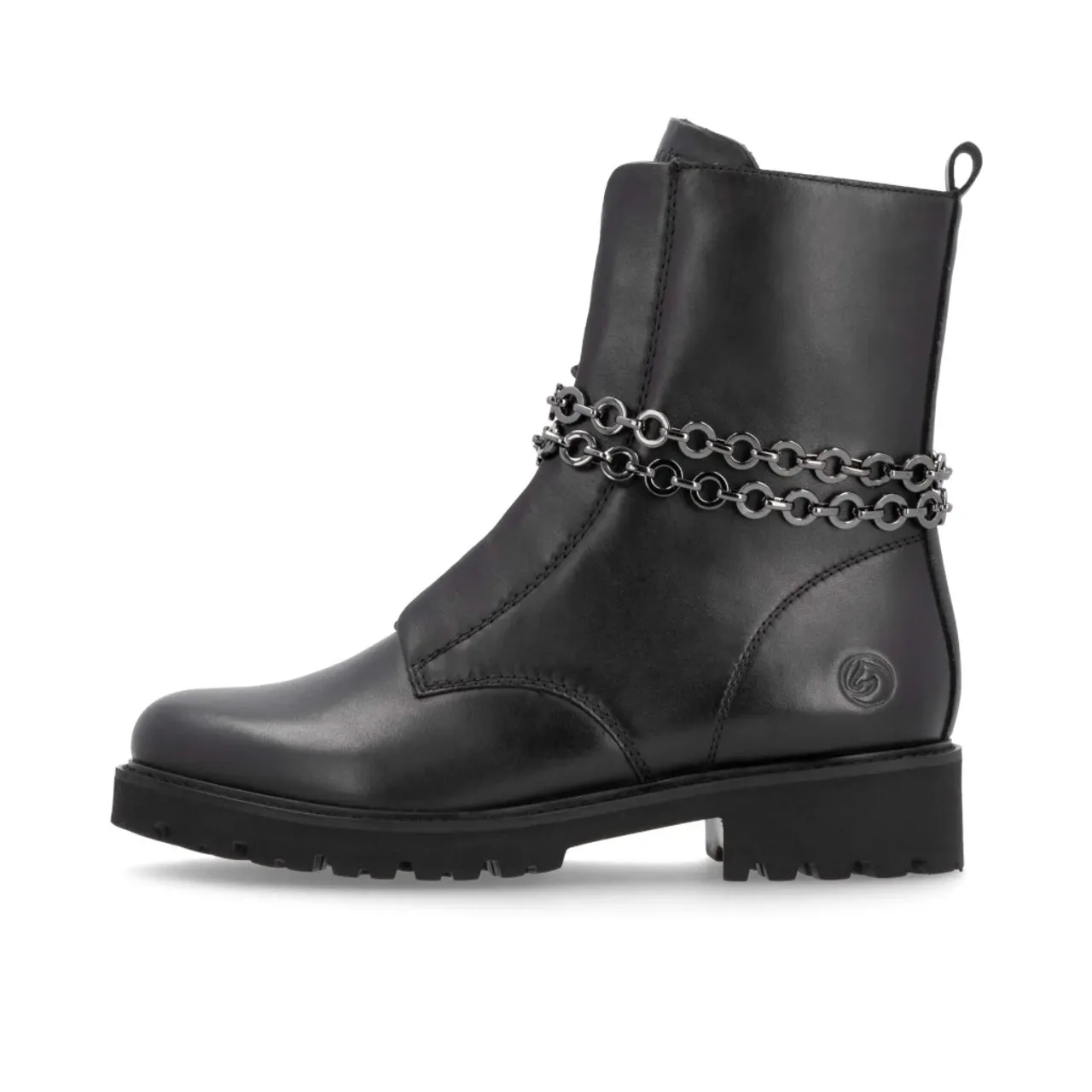 Remonte D8665-00 Black Boot With Chain