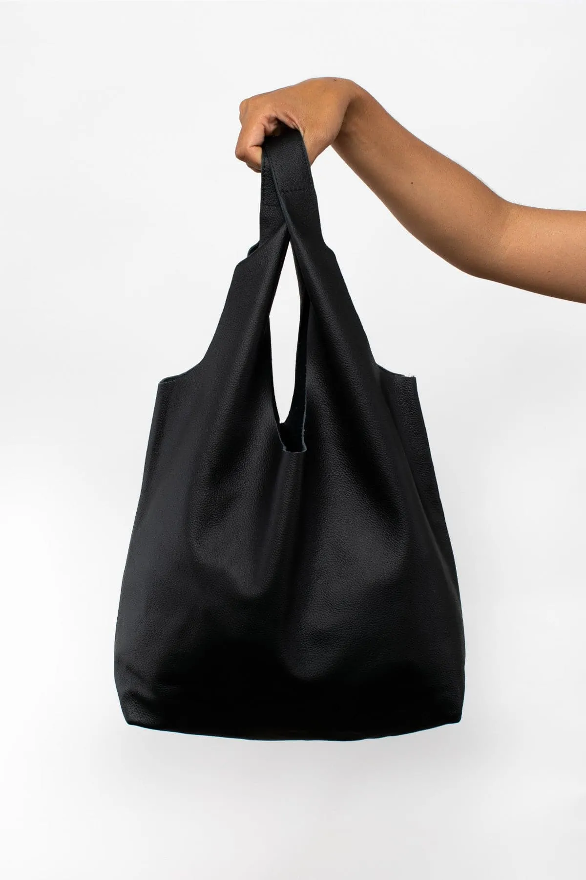 RLH3406 - Monochromatic Leather Shopping Bag