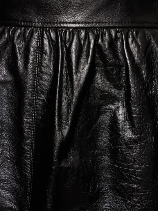 Saint Laurent   Leather skirt 