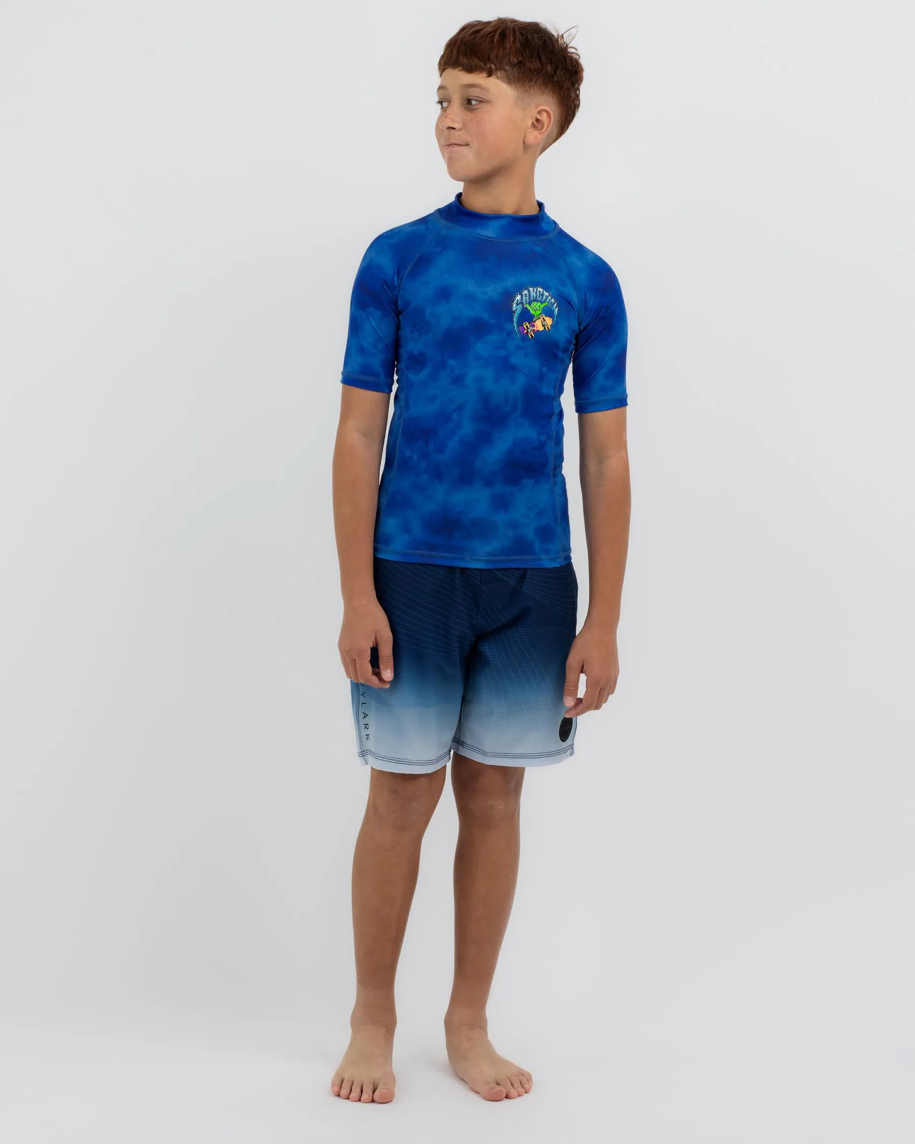 Sanction Boys' Shred Short Sleeve Rash Vest