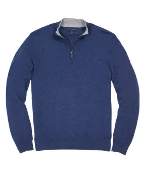 Scott Barber Organic Cotton/Cashmere Pullover: Denim