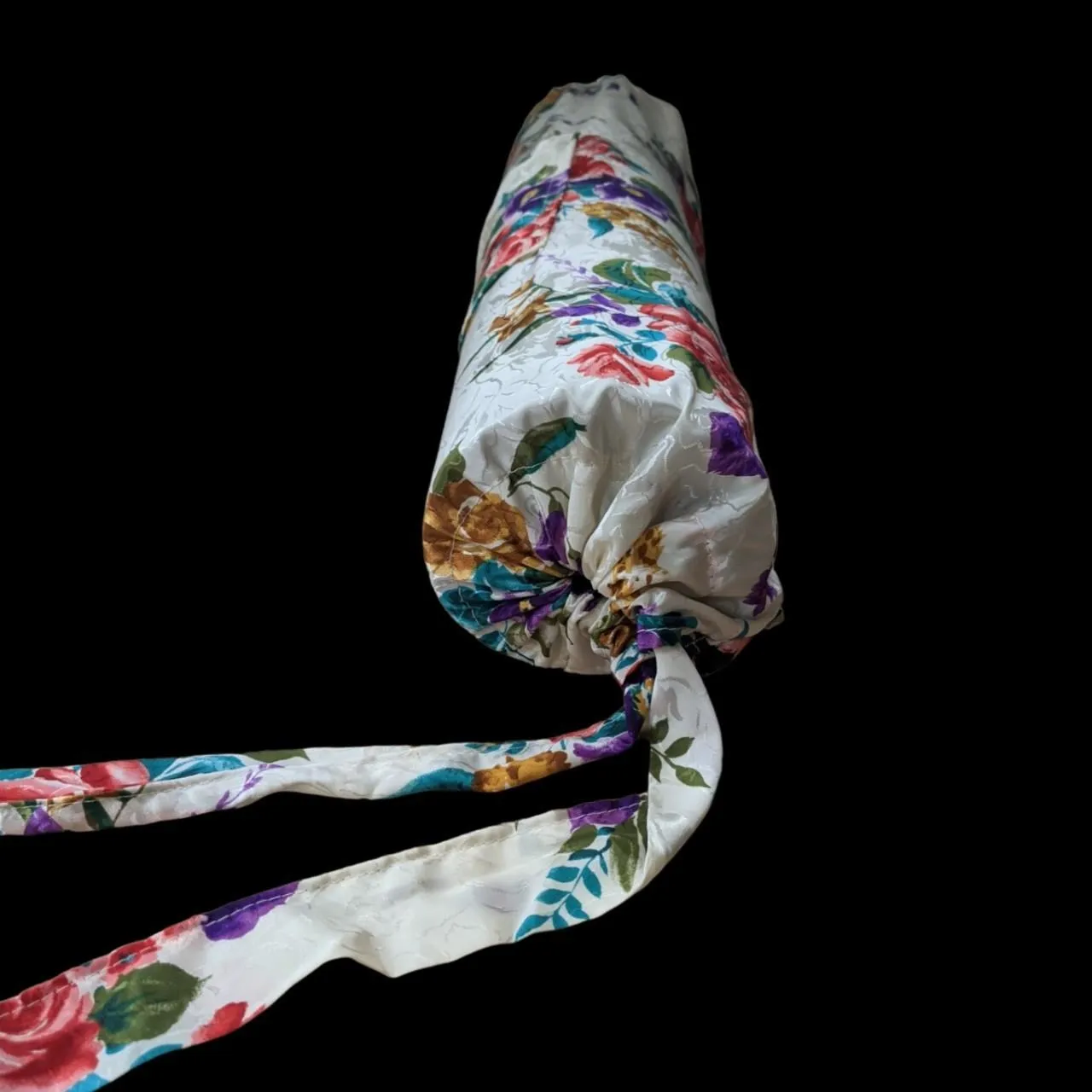 Silky floral yoga mat bag